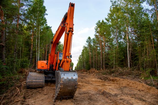 Backhoe Land Clearing in Cheyenne
